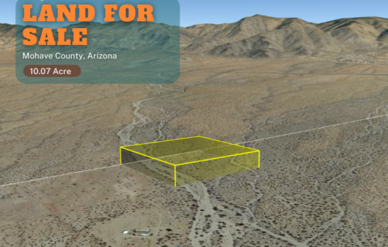 10.07 Acres in Golden Valley, Arizona – Close to Major Establishments with Power Available!